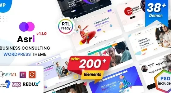 Asri – Business Consulting WordPress Theme