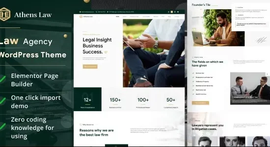 Athens - Law Agency WordPress Theme