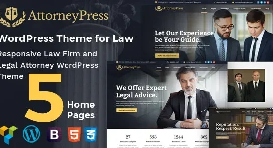 Attorney Press – Lawyer WordPress Theme