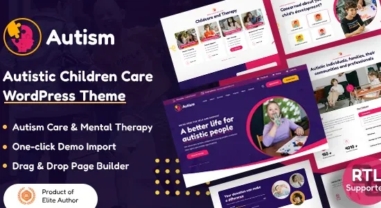 Autism - Autistic Children Care WordPress Theme