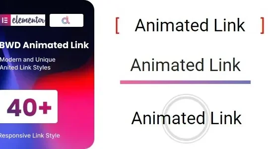 BWD Animated Link – addon for elementor