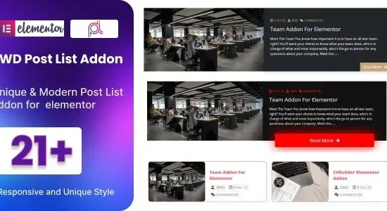 BWD Blog Post List Addon For Elementor 2.7