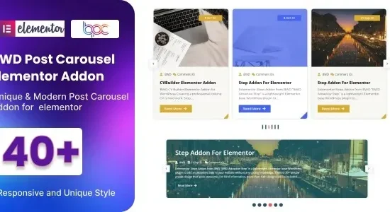 BWD Creative Post Carousel 2.5 – Addon for Elementor