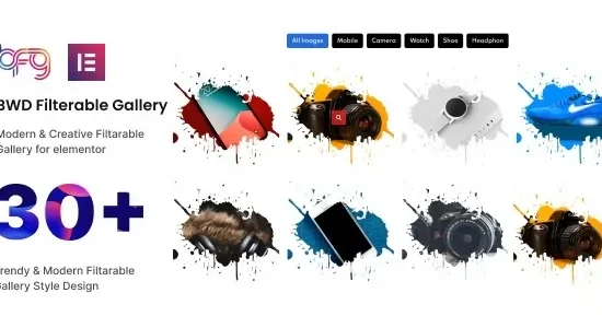 BWD Filterable Gallery – addon for elementor