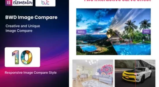 BWD Image Compare Addon For Elementor