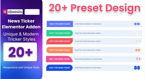 BWD News Ticker Addon For Elementor