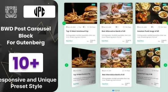 BWD Post Carousel Block For Gutenberg 1.4