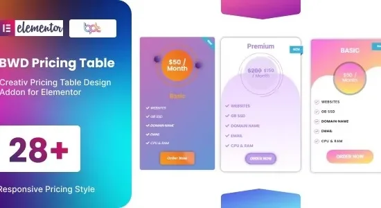 BWD Pricing Table - addon for elementor