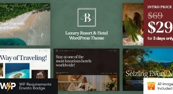 Belicia - Luxury Resort & Hotel WordPress Theme