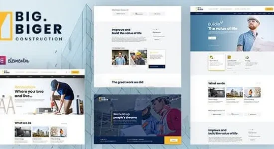 Bigger - Construction WordPress Theme