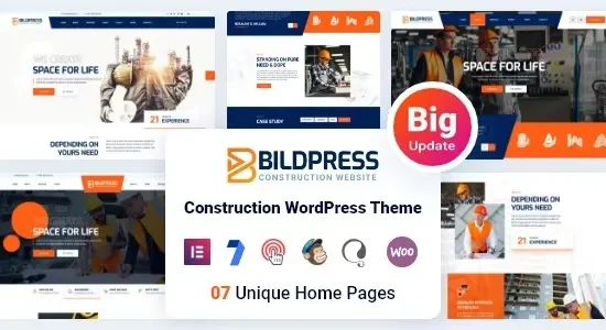 BildPress 1.3.8 – Construction WordPress Theme