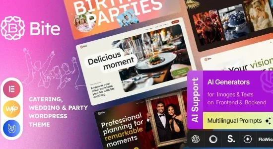 Bite Catering, Wedding & Party WordPress Theme