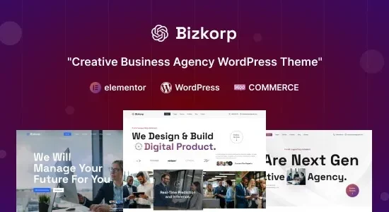 Bizkorp . – Creative Business Agency WordPress Theme