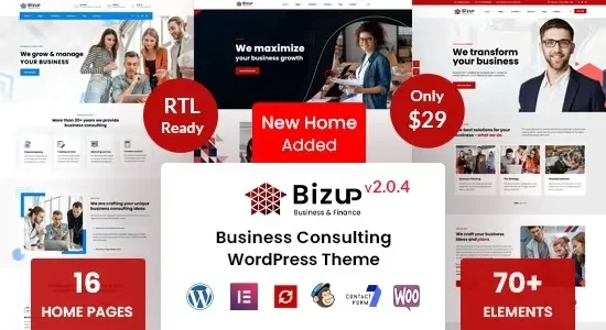 Bizup - Business Consulting WordPress Theme