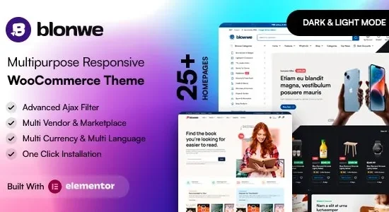 Blonwe 1.2.0 – Multipurpose WooCommerce Theme