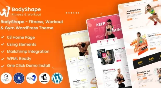 BodyShape – Fitness, Workout & Gym WordPress Theme