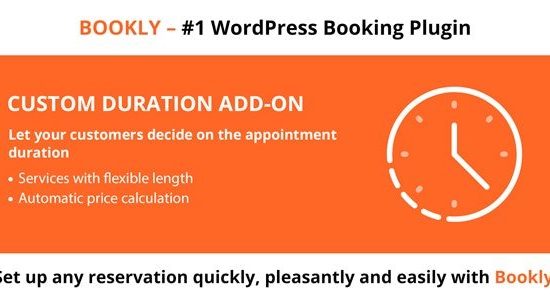 Bookly Custom Duration Addon