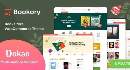Bookory 2.2.1 – Book Store WooCommerce Theme