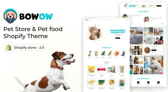 Bowow - Pet Store & Pet Care Shopify Them