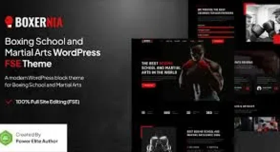 Boxernia – Boxing School & Martial Arts FSE WordPress Theme