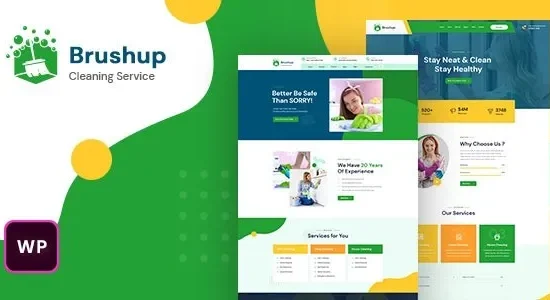 Brushup – Cleaning Service Company WordPress Theme