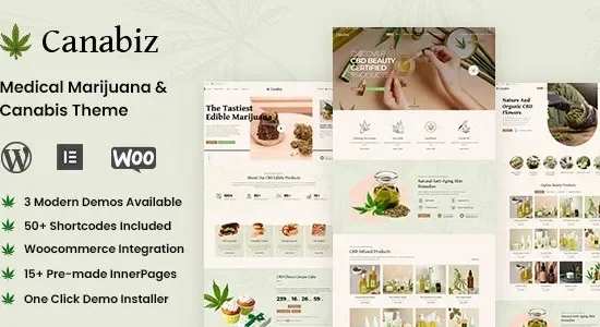 Canabiz - Weed Medical Marijuana, Cannabis Shop Theme