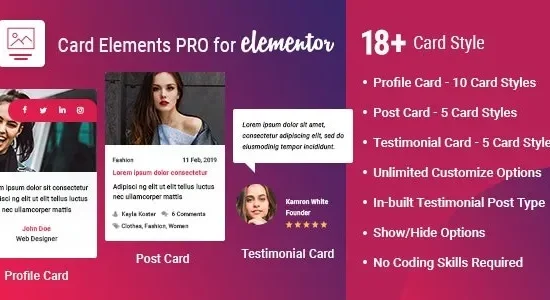 Card Elements Pro for Elementor