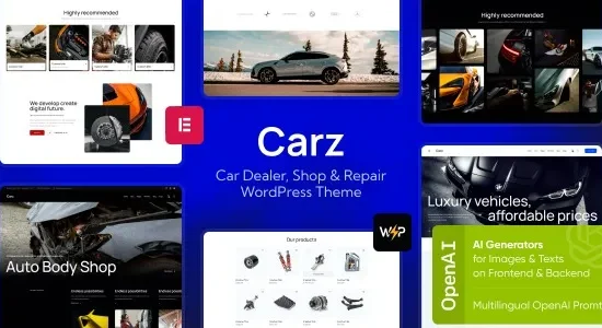 Carz - Car Dealer, Shop & Repair WordPress Theme