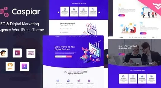 Caspiar - Digital Marketing & Agency WordPress Theme