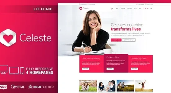 Celeste – Life Coach & Therapist WordPress Theme