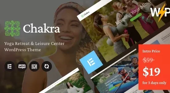 Chakra - Yoga Retreat & Leisure Center WordPress Theme