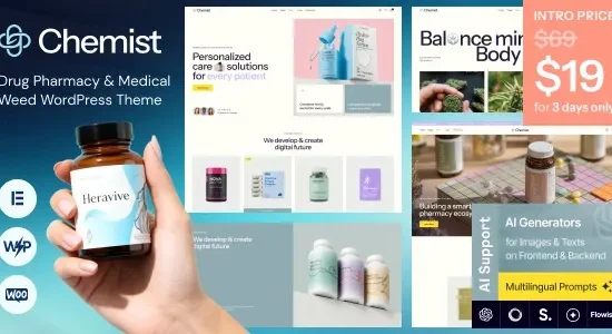 Chemist – Drug Pharmacy & Medical Weed WordPress Theme