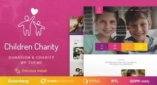 Children Charity - Nonprofit & NGO WordPress Theme