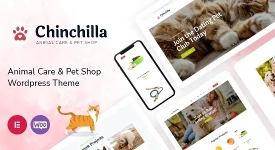 Chinchilla - Animal Care & Pet Shop WordPress Theme