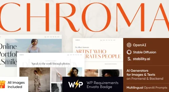 Chroma - Photography Portfolio WordPress Theme