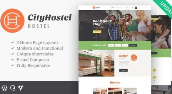 City Hostel – A Travel & Hotel Booking WordPress Theme