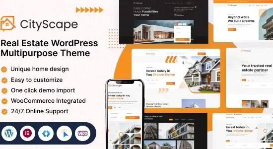 CityScape 1.0.0 – Real Estate WordPress Theme
