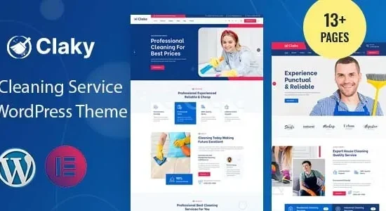 Claky 1.0.3 – Cleaning Services WordPress Theme