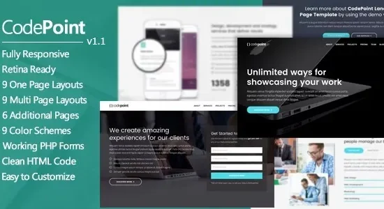 CodePoint - Multi-Purpose Landing Page WordPress Theme