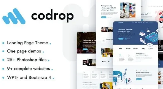 Codrop – App Landing Page Theme