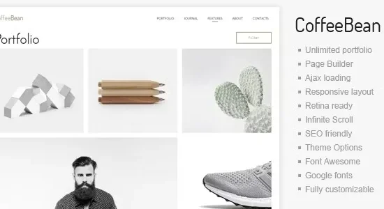 CoffeeBean 1.23 – Easy & Simple Portfolio for Freelancers, Studios and Photographers