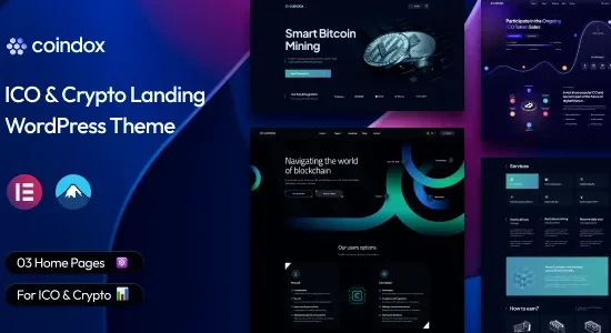 Coindox - ICO & Crypto Landing WordPress Theme