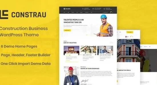 Constrau- Construction Business WordPress Theme