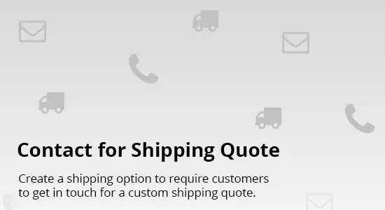 Contact for Shipping Quote for WooCommerce
