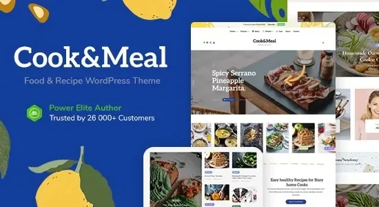 Cook&Meal – Food Blog & Recipe WordPress Theme