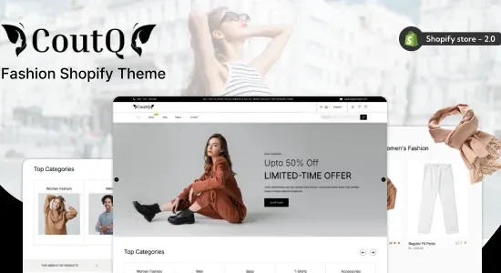 Coutq- Women Fashion Shopify theme