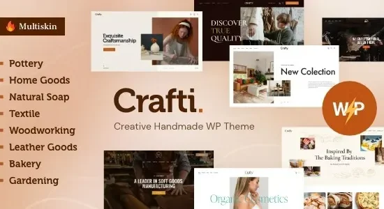 Crafti – Creative Handmade WordPress Theme