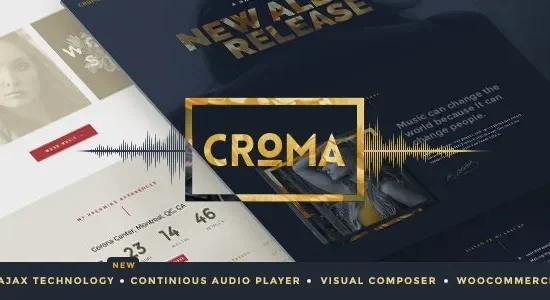 Croma – Music WordPress Theme with Ajax and Continuous Playback