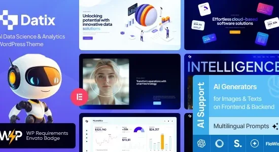 Datix 1.0.0 – AI Data Science & Analytics WordPress Theme
