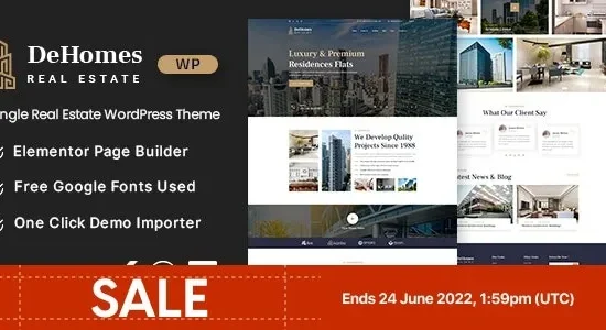 Dehomes – Single Real Estate WordPress Theme